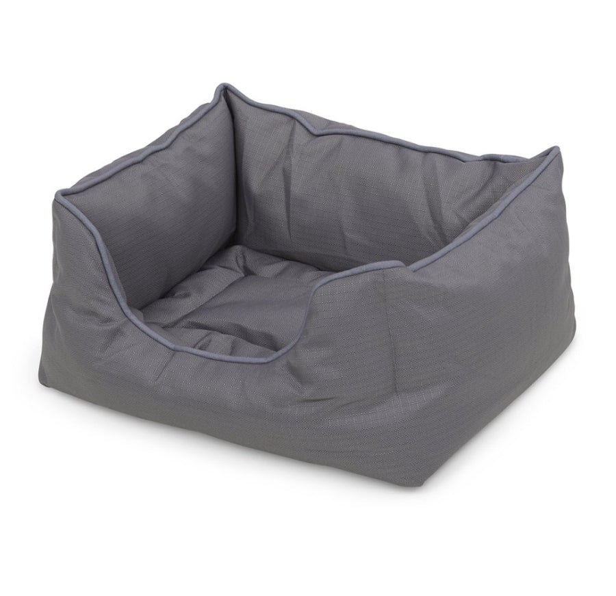 Planet Ocean Recycled Grey Square Pet Bed My Pet Supplies Direct