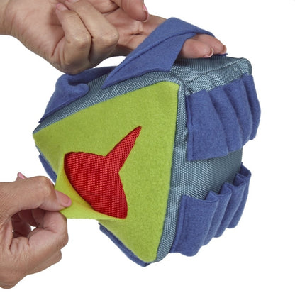 Fabric Snuffle Triangle Dog Treat Puzzle Toy